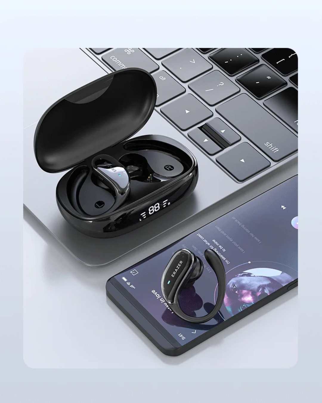 AirPods XT80 - Bluetooth V5.3 - Alta Qualidade de Áudio e Graves Potentes